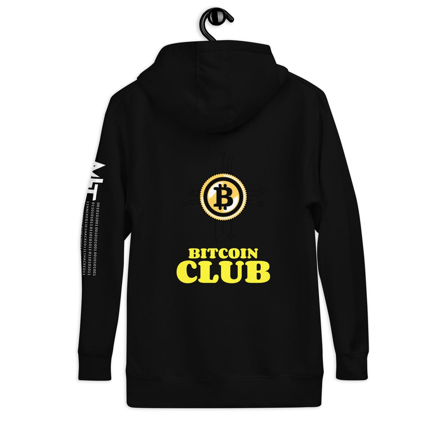 Bitcoin Club V6 - Unisex Hoodie ( Back Print ) by DarkByteGear