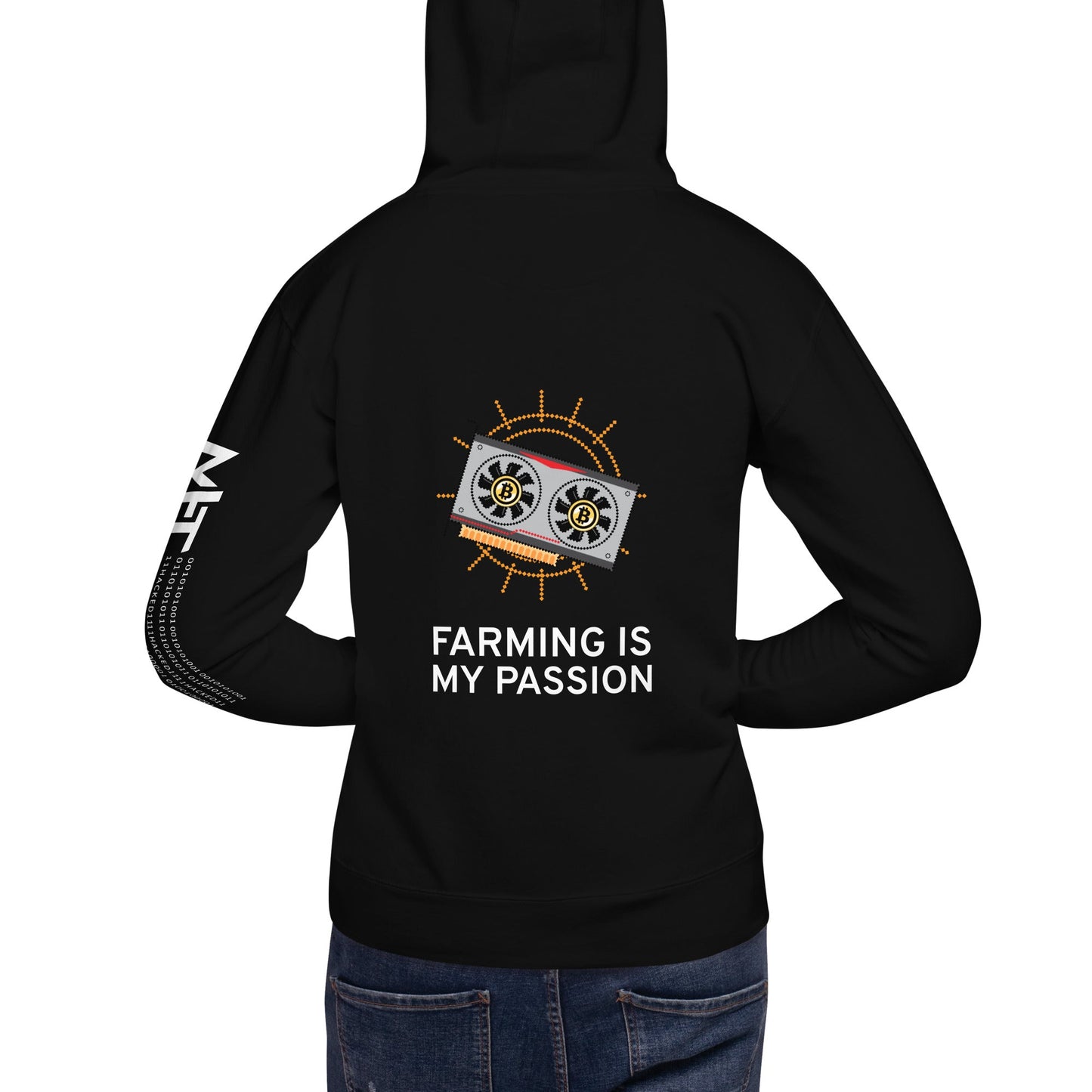 Farming is My Passion Unisex Hoodie ( Back Print ) by DarkByteGear