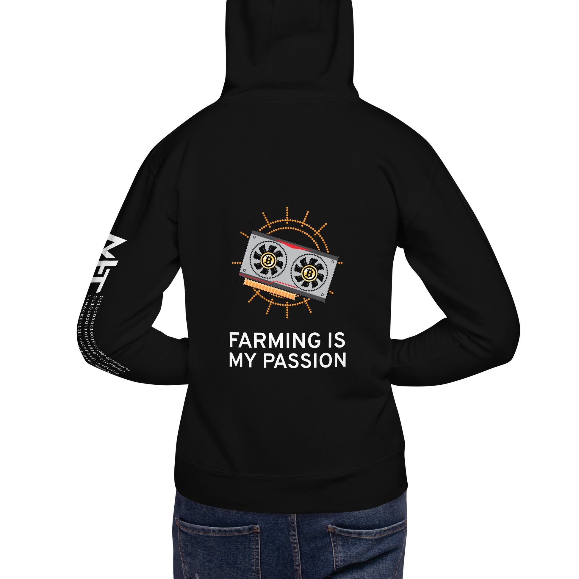 Farming is My Passion Unisex Hoodie ( Back Print ) by DarkByteGear