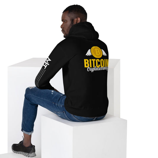 Bitcoin Cryptocurrency - Unisex Hoodie ( Back Print ) by DarkByteGear