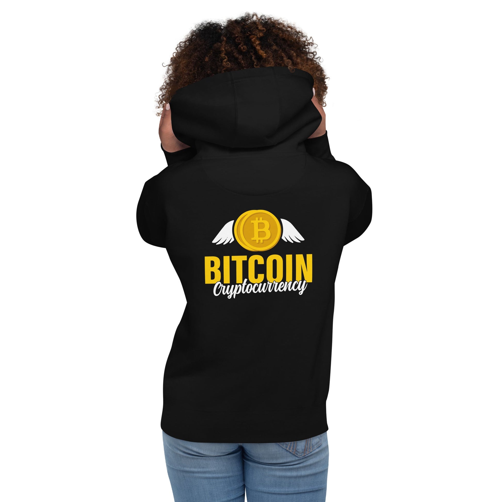 Bitcoin Cryptocurrency - Unisex Hoodie ( Back Print ) by DarkByteGear