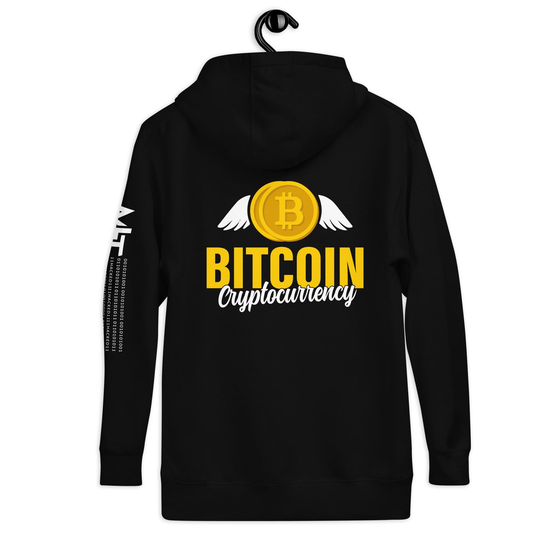 Bitcoin Cryptocurrency - Unisex Hoodie ( Back Print ) by DarkByteGear