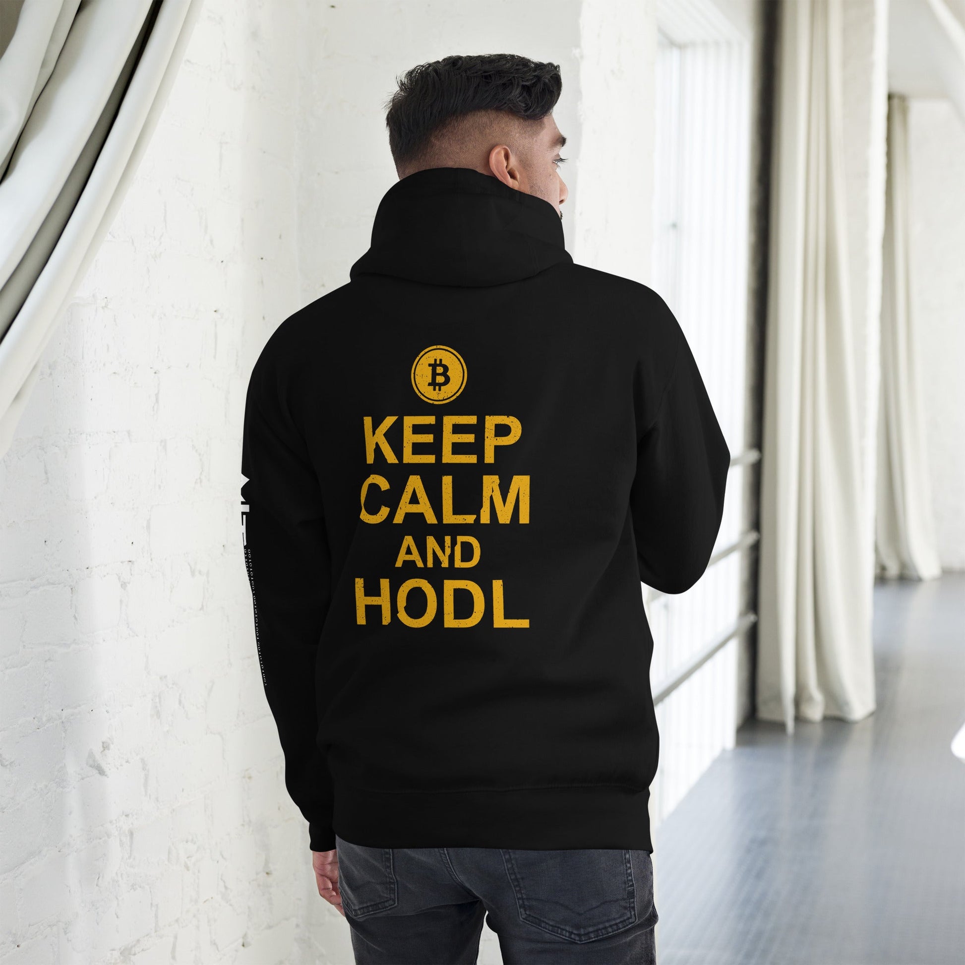 Keep Calm and HODL Unisex Hoodie by DarkByteGear