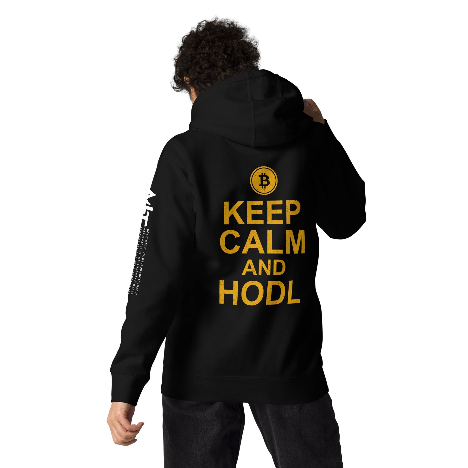 Keep Calm and HODL Unisex Hoodie by DarkByteGear
