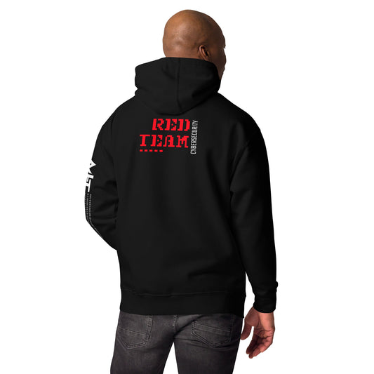 Cyber Security Red Team V15 - Unisex Hoodie (back print) by DarkByteGear