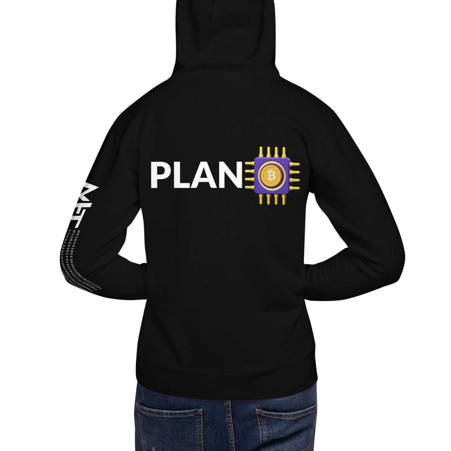 Plan B v3 - Unisex Hoodie ( Back Print ) by DarkByteGear