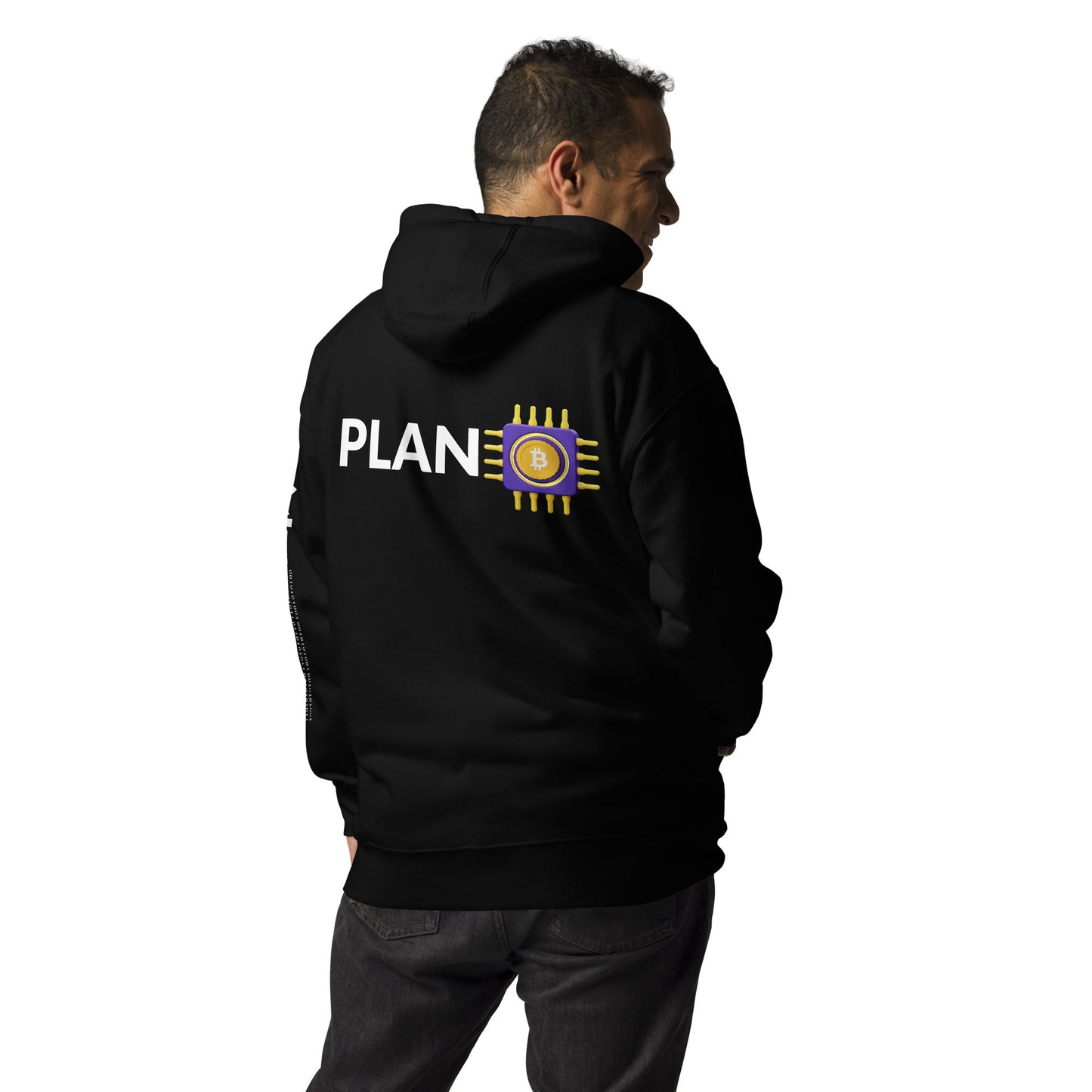 Plan B v3 - Unisex Hoodie ( Back Print ) by DarkByteGear