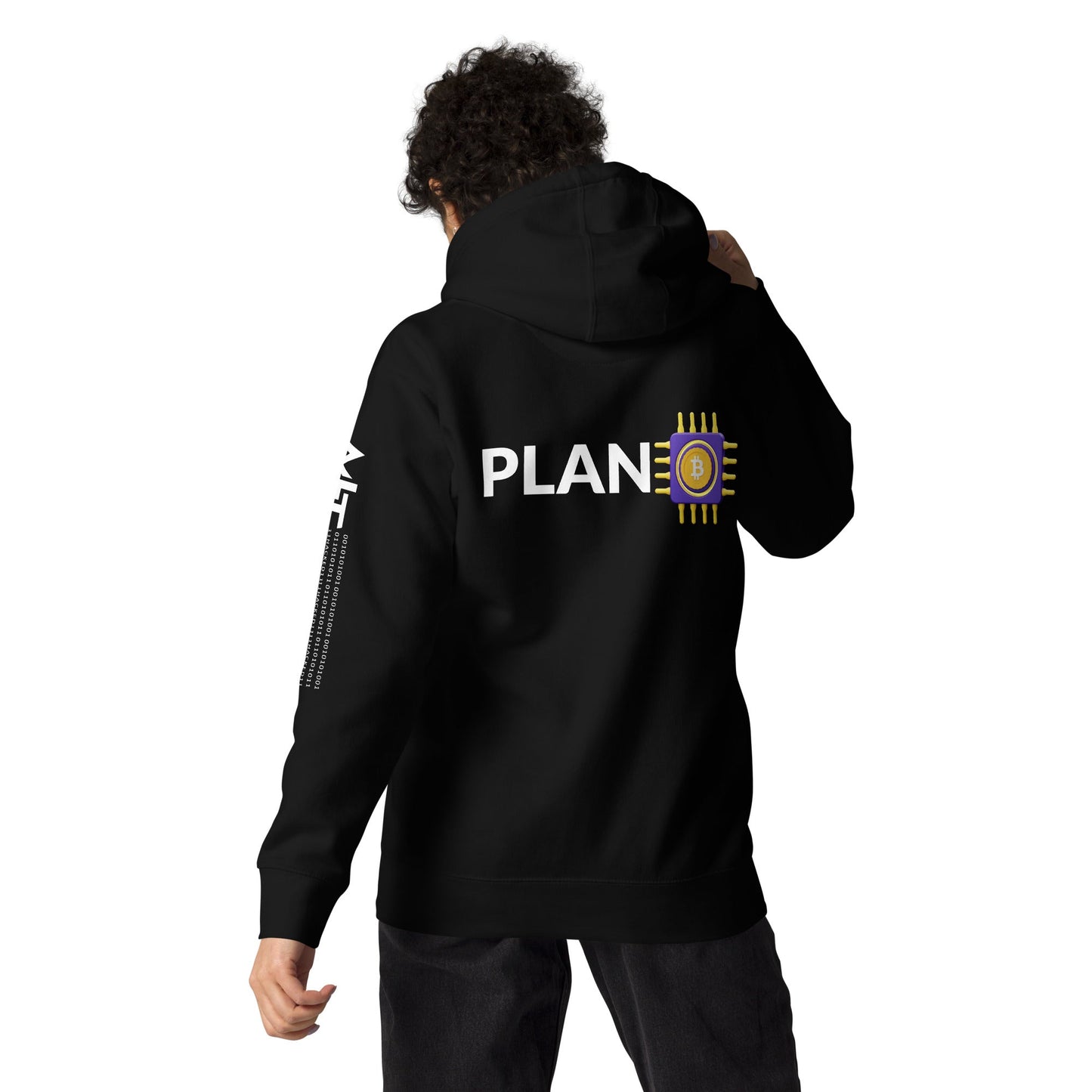 Plan B v3 - Unisex Hoodie ( Back Print ) by DarkByteGear