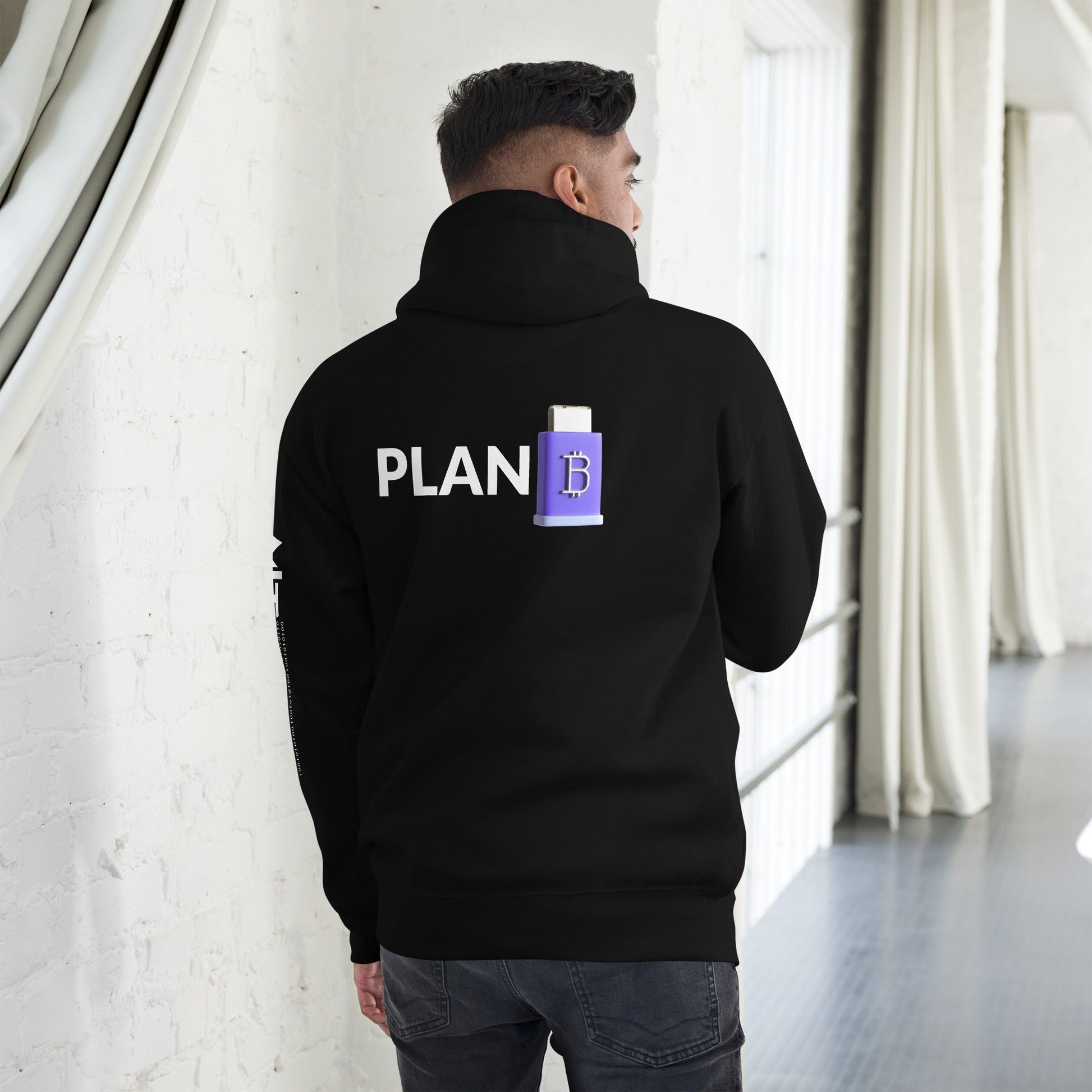 Plan B V4 - Unisex Hoodie ( Back Print ) by DarkByteGear