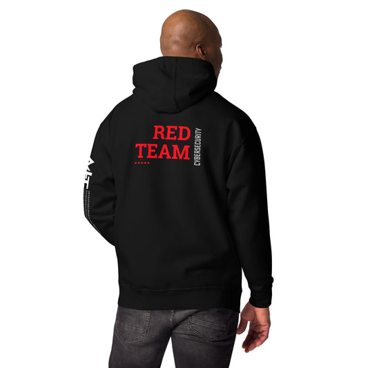 Cyber Security Red Team V12 - Unisex Hoodie ( Back Print ) by DarkByteGear