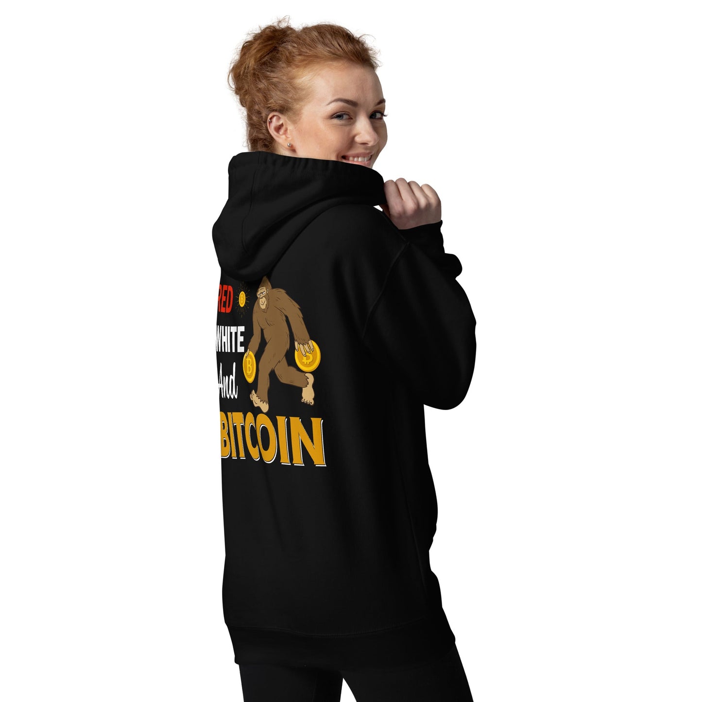 Red, White and Bitcoin - Unisex Hoodie by DarkByteGear