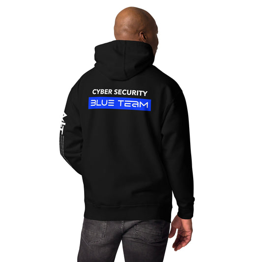 Cyber Security Blue Team V8 - Unisex Hoodie ( Back Print ) by DarkByteGear