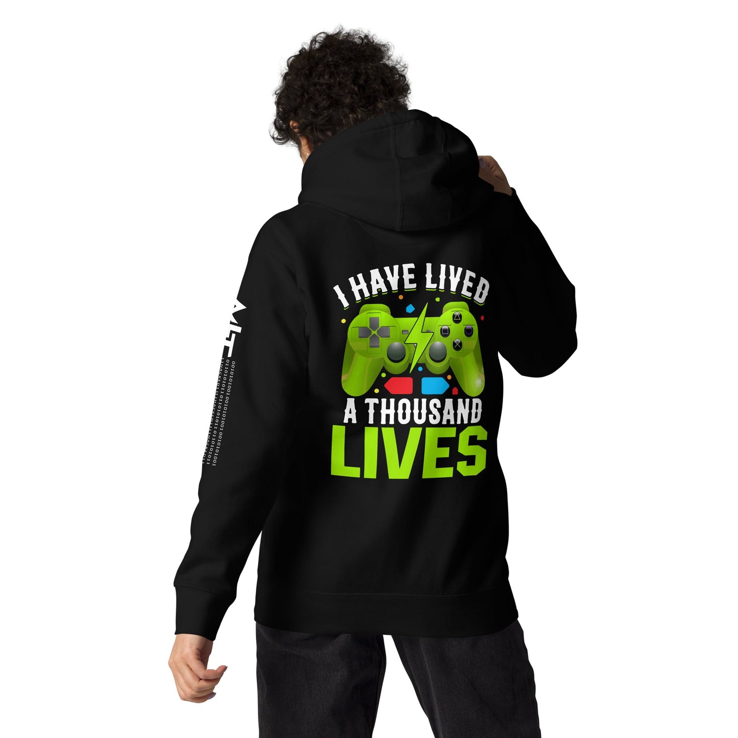 I have lived a thousand lives - Unisex Hoodie ( Back Print ) by DarkByteGear