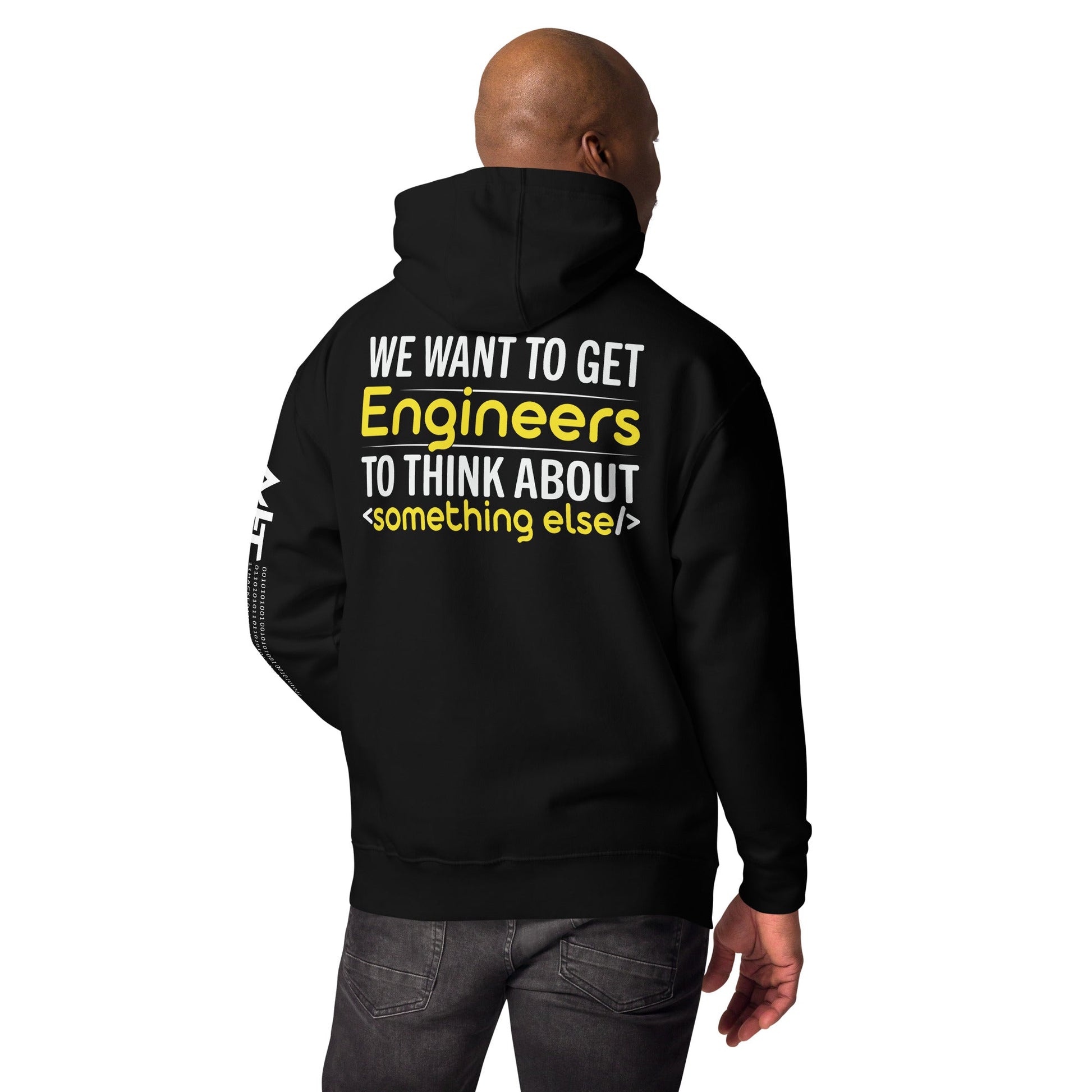 We want to get Engineers to think about something else Unisex Hoodie ( Back Print ) by DarkByteGear