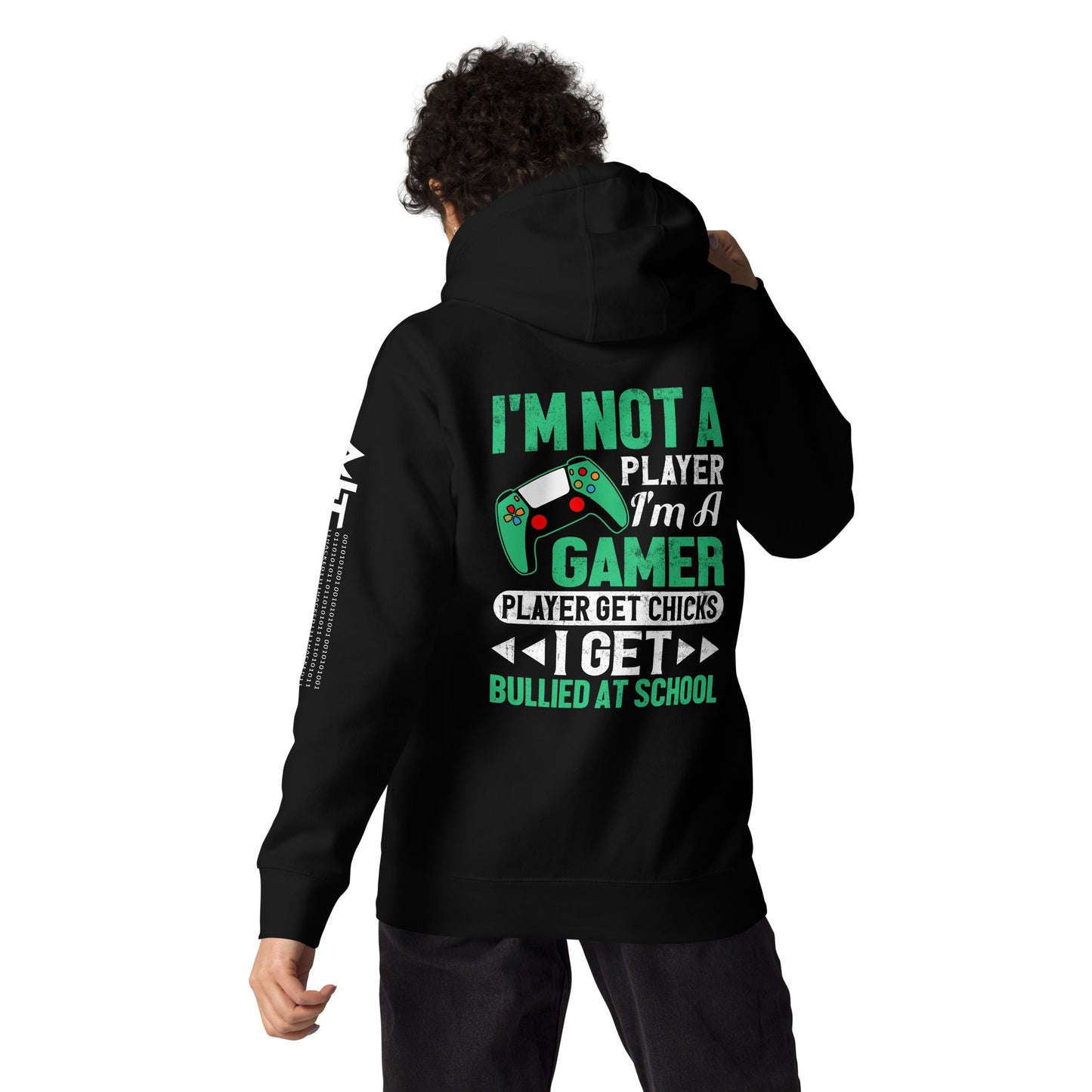 I am not a Player, I am a Gamer - Unisex Hoodie ( Back Print ) by DarkByteGear