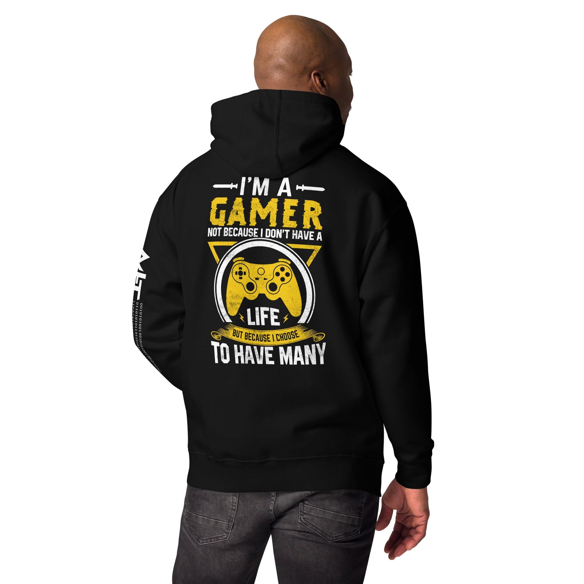 I am a Gamer - Unisex Hoodie ( Back Print ) by DarkByteGear