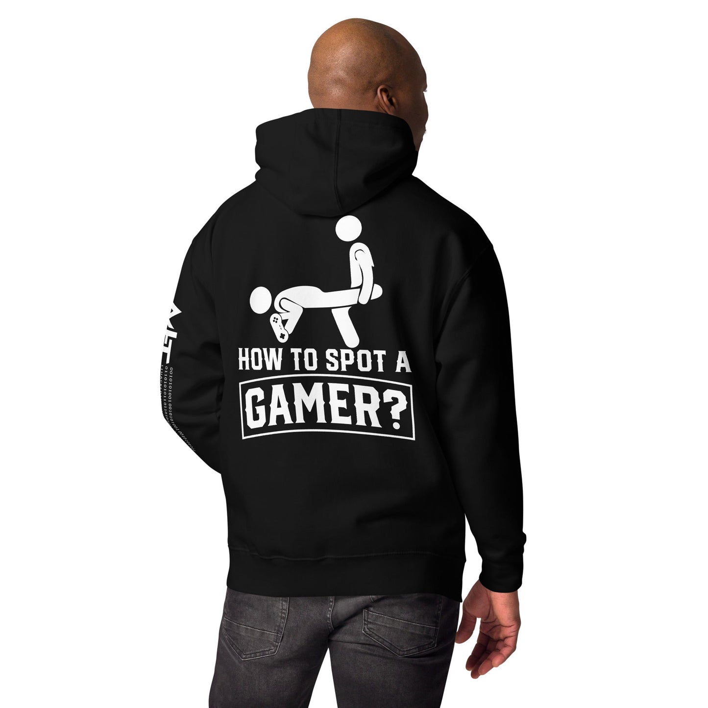 How to Spot a Gamer Unisex Hoodie ( Back Print ) by DarkByteGear