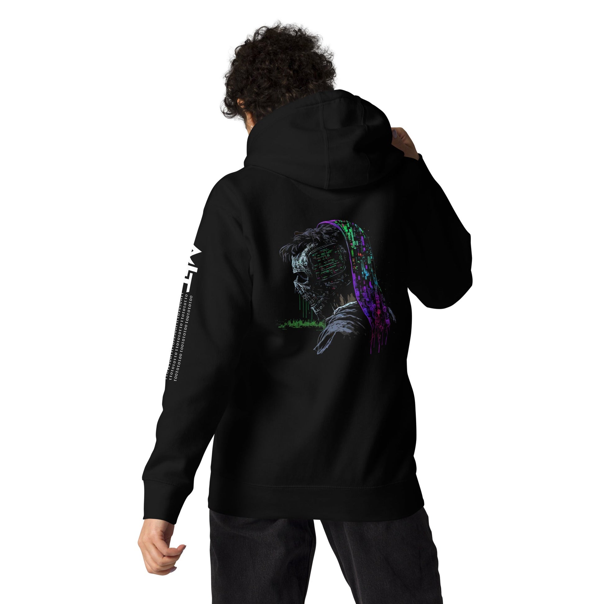 Cyberware Assassin V57 Unisex Hoodie ( Back Print ) by DarkByteGear