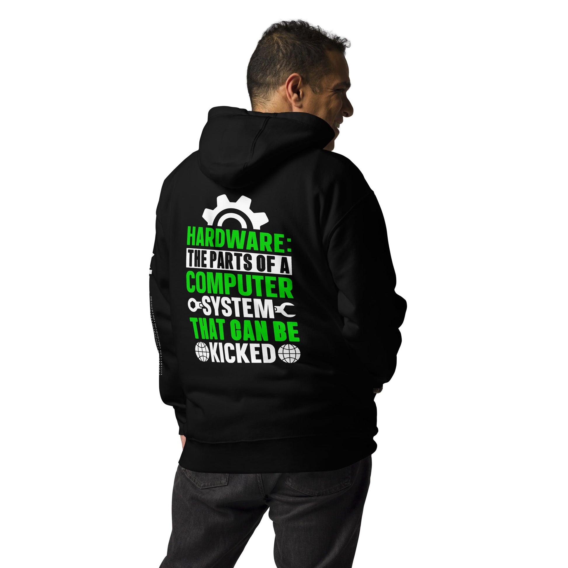 Hardware: The Part of a Computer System - Unisex Hoodie by DarkByteGear