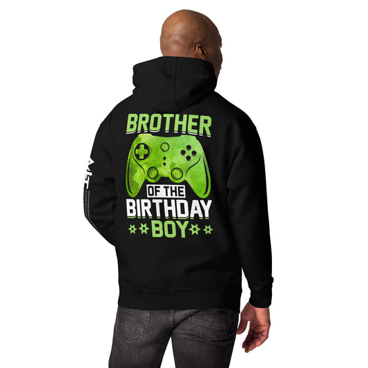 Brother of the Birthday Boy Unisex Hoodie ( Back Print ) by DarkByteGear