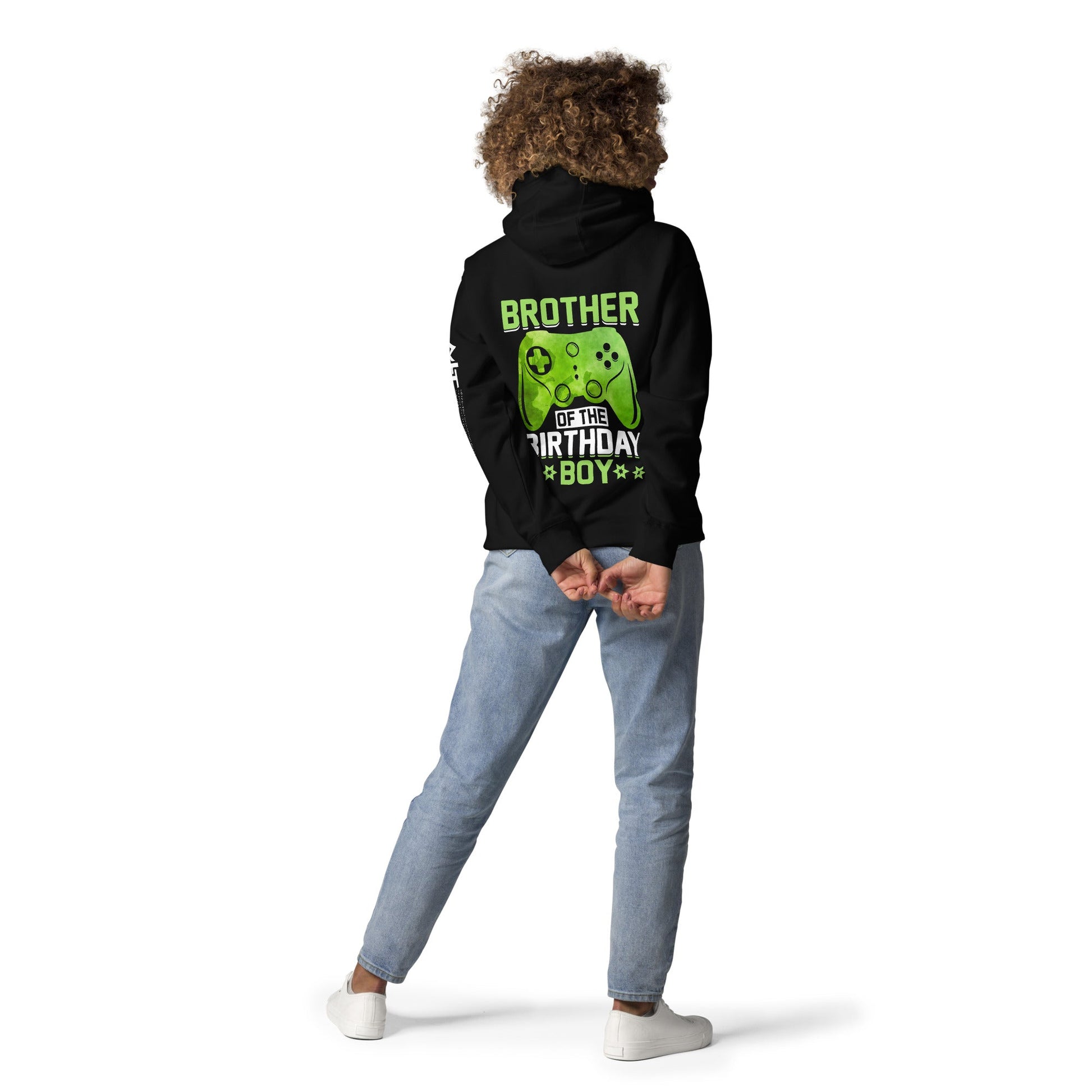 Brother of the Birthday Boy Unisex Hoodie ( Back Print ) by DarkByteGear