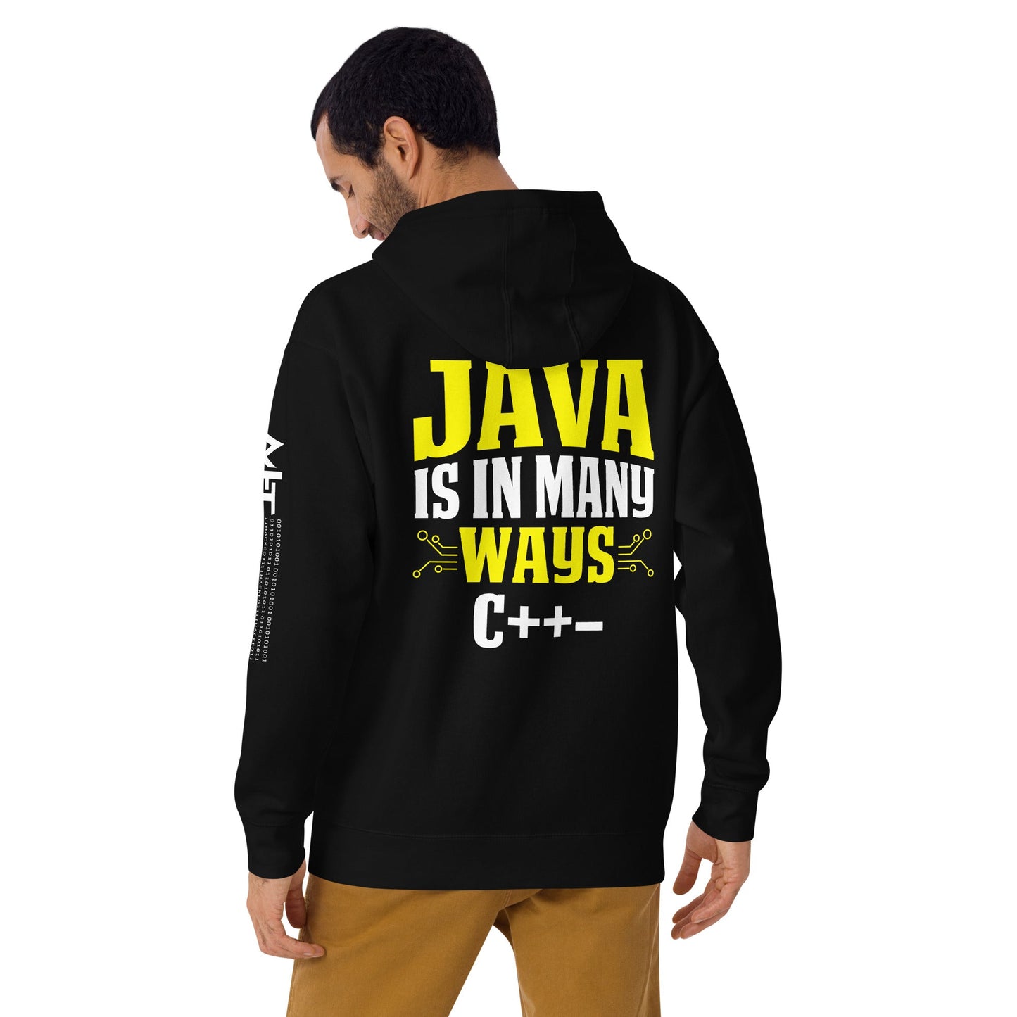 Java is in Many Ways C++- Unisex Hoodie ( Back Print ) by DarkByteGear