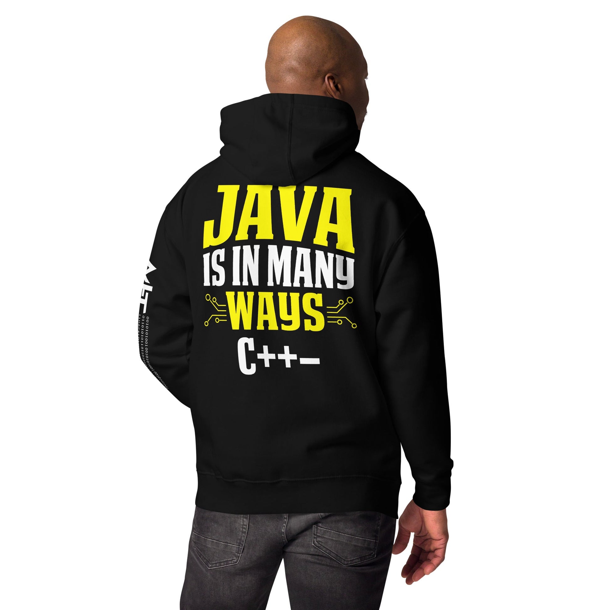Java is in Many Ways C++- Unisex Hoodie ( Back Print ) by DarkByteGear