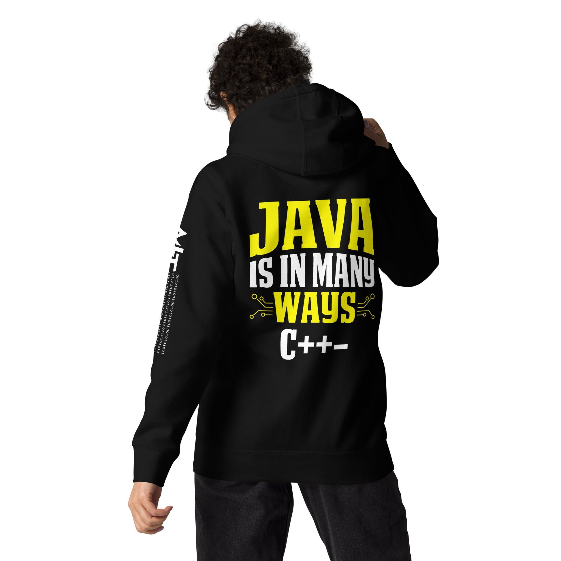 Java is in Many Ways C++- Unisex Hoodie ( Back Print ) by DarkByteGear