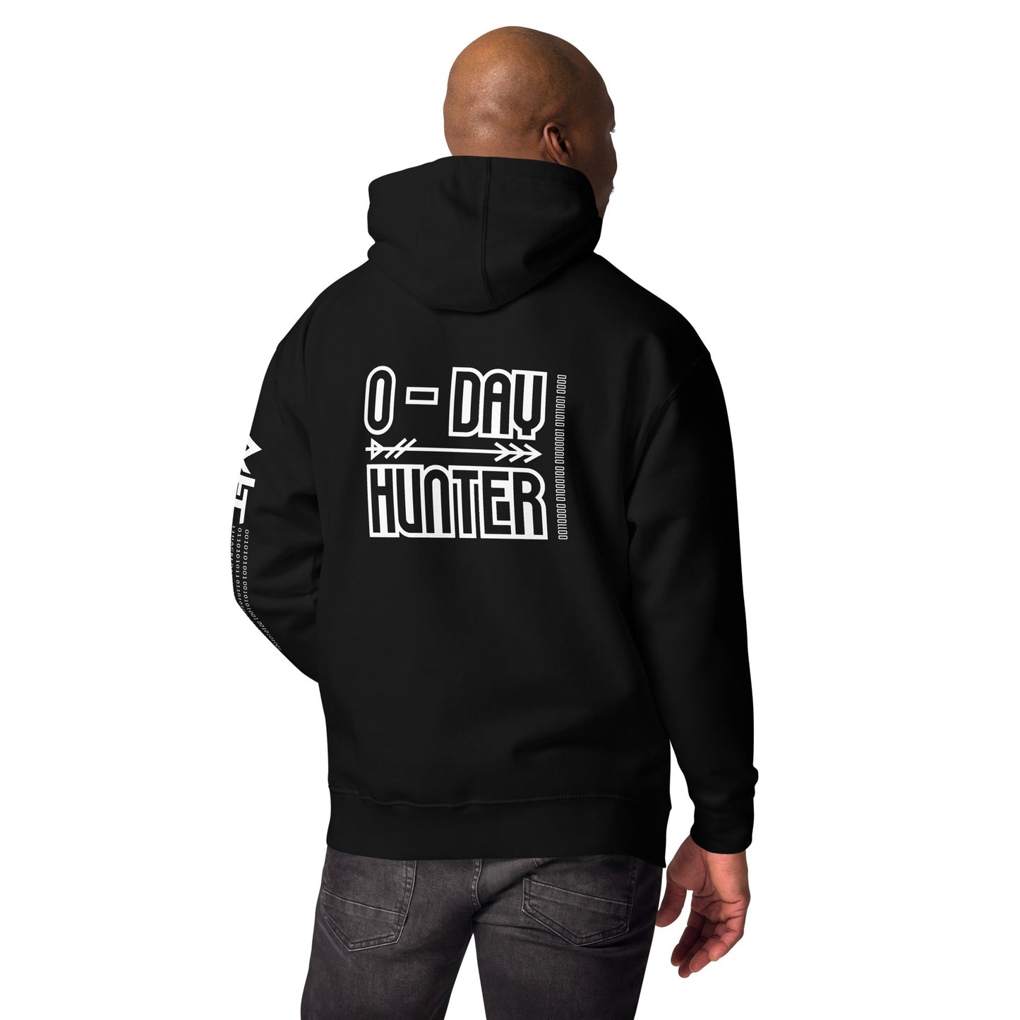 0-day hunter V6 - Unisex Hoodie ( Back Print ) by DarkByteGear
