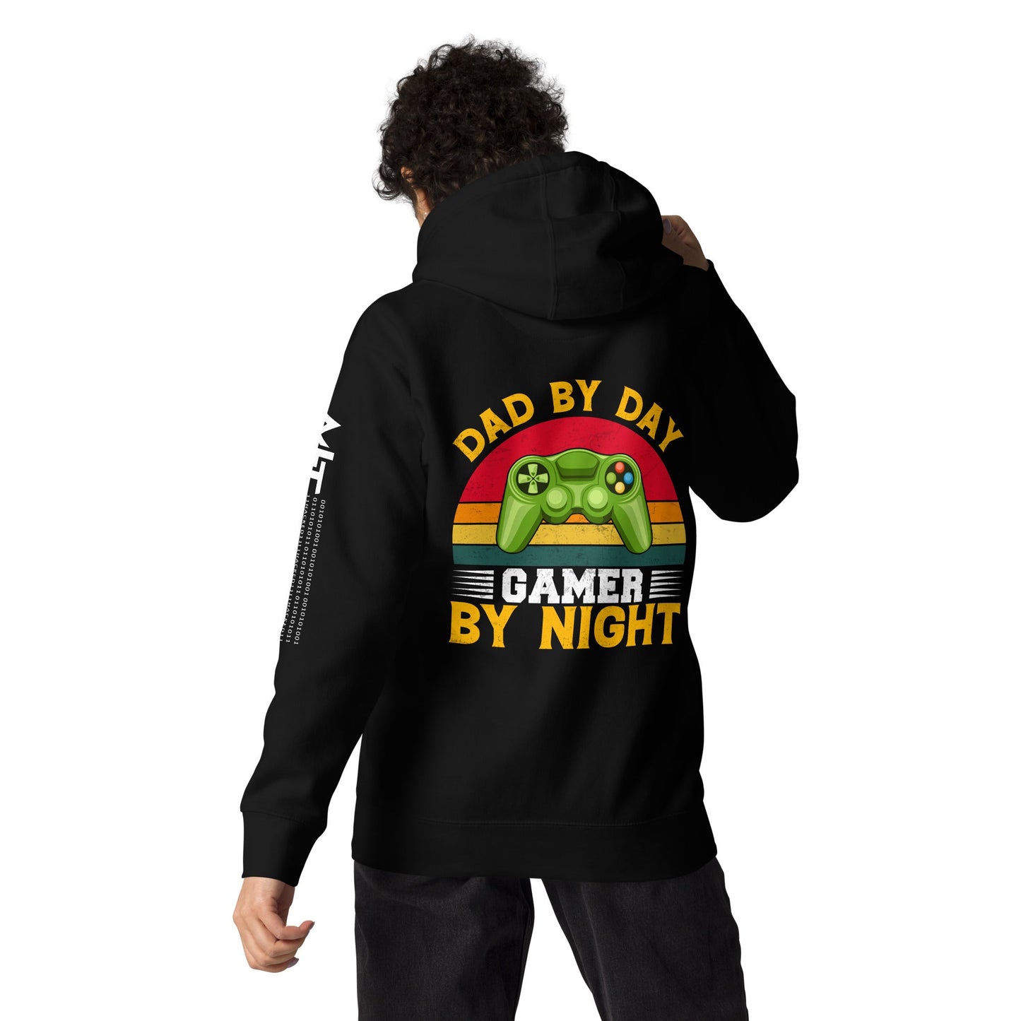 Dad by Day, Gamer by Night Unisex Hoodie by DarkByteGear
