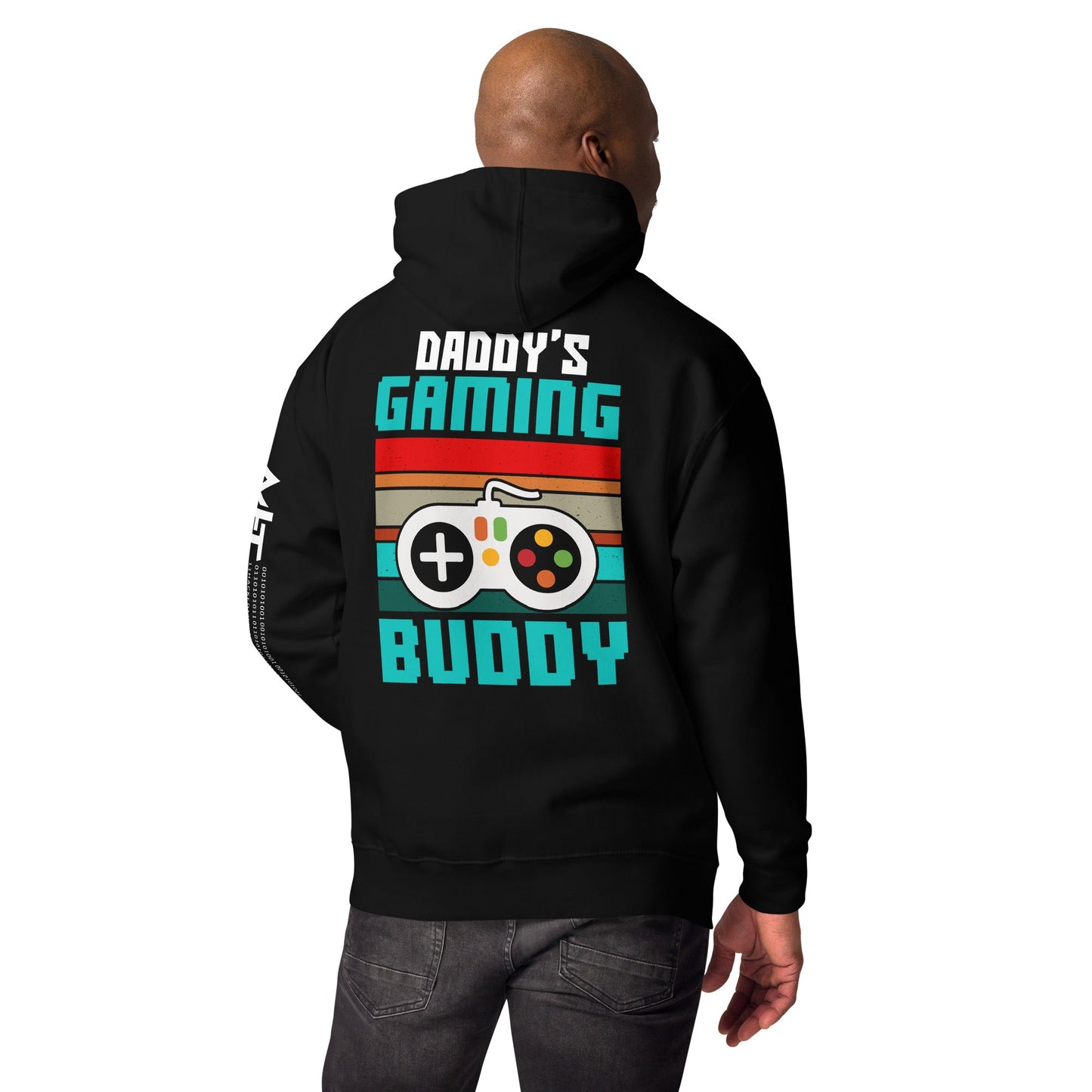 Daddy's Gaming Buddy Rima Unisex Hoodie ( Back Print ) by DarkByteGear