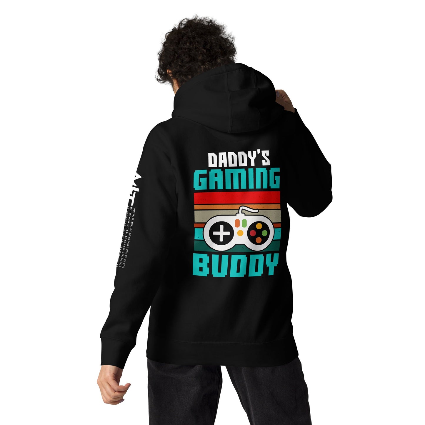 Daddy's Gaming Buddy Rima Unisex Hoodie ( Back Print ) by DarkByteGear