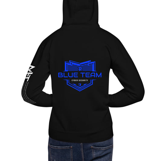 Cyber Security Blue Team V17 - Unisex Hoodie ( Back Print ) by DarkByteGear