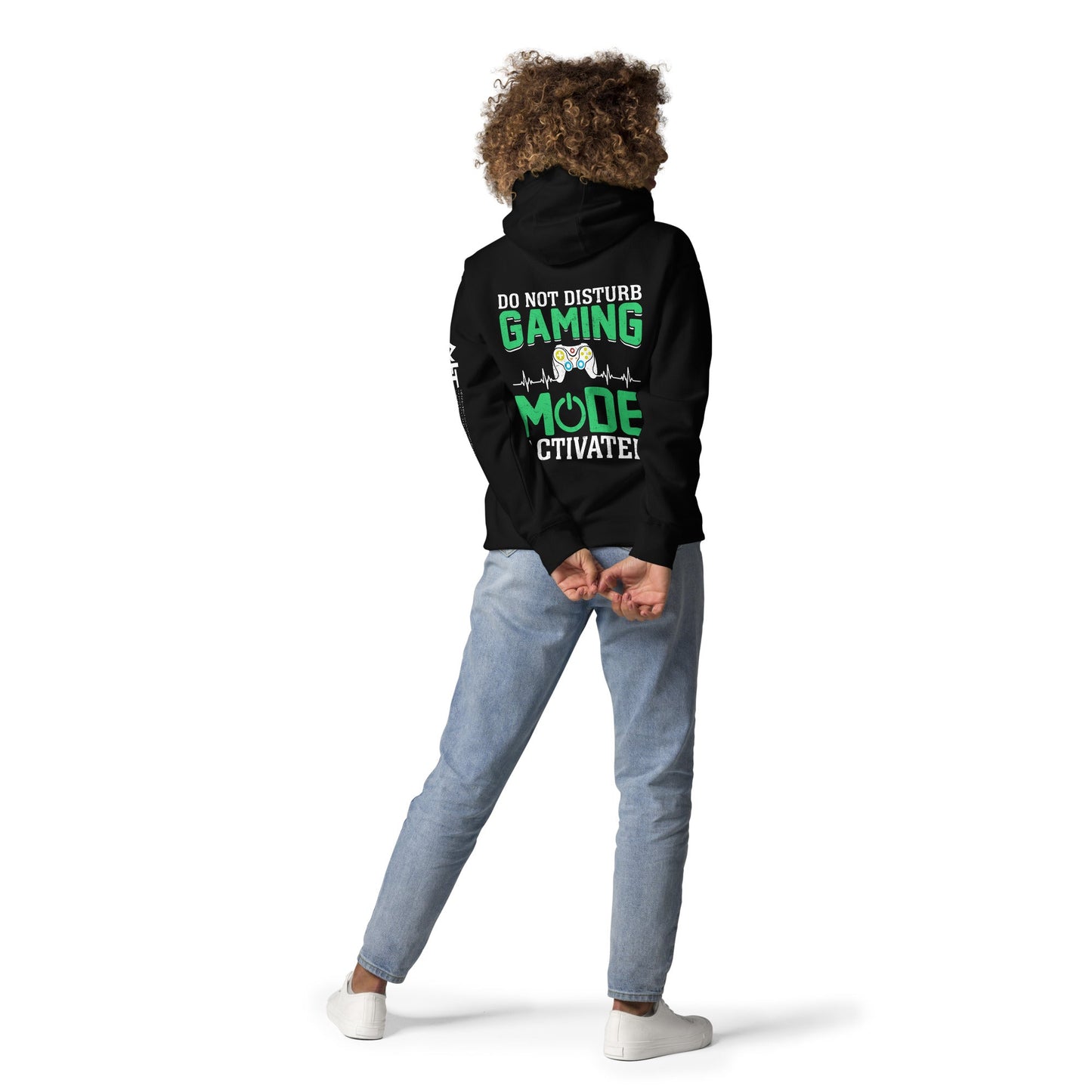 Do not Disturb, Gaming Mode On - Unisex Hoodie ( Back Print ) by DarkByteGear