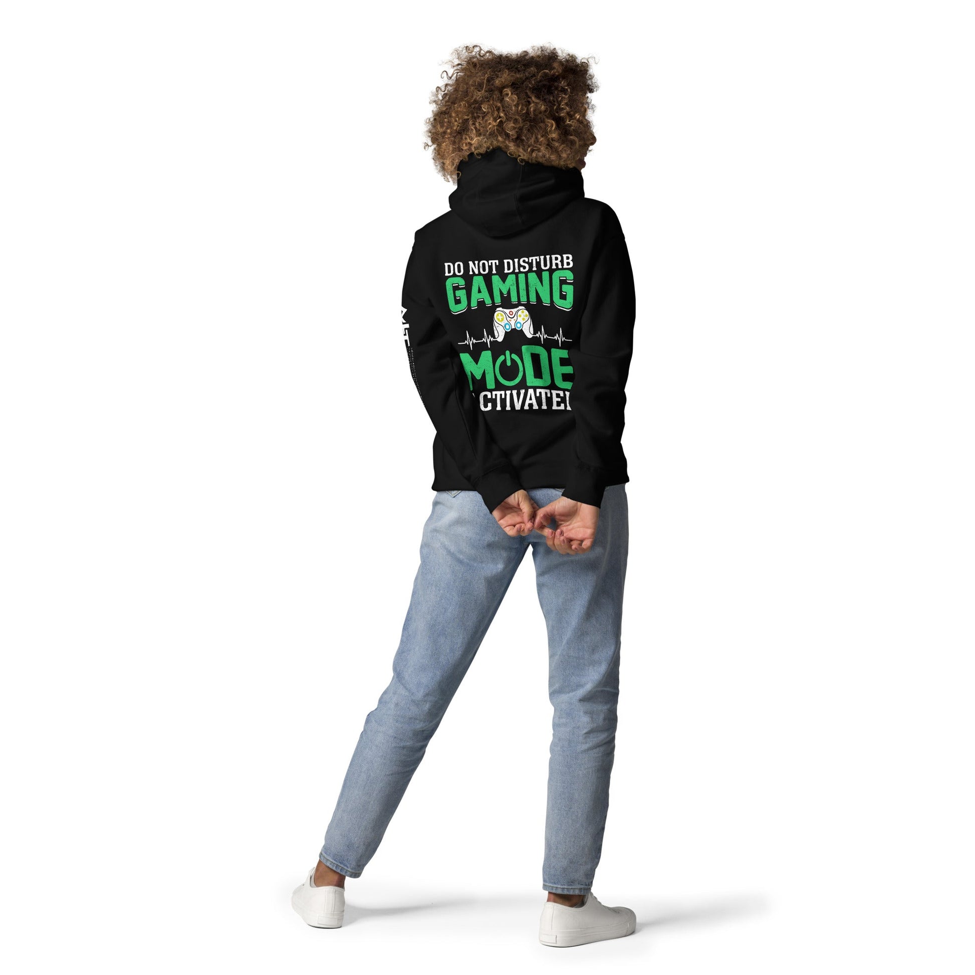 Do not Disturb, Gaming Mode On - Unisex Hoodie ( Back Print ) by DarkByteGear