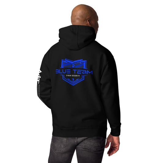 Cyber Security Blue Team V15 - Unisex Hoodie ( Back Print ) by DarkByteGear