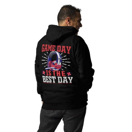Game Day is the Best Day Shagor Unisex Hoodie ( Back Print ) by DarkByteGear
