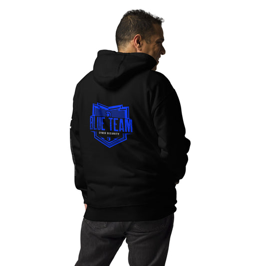 Cyber Security Blue Team V13 - Unisex Hoodie ( Back Print ) by DarkByteGear