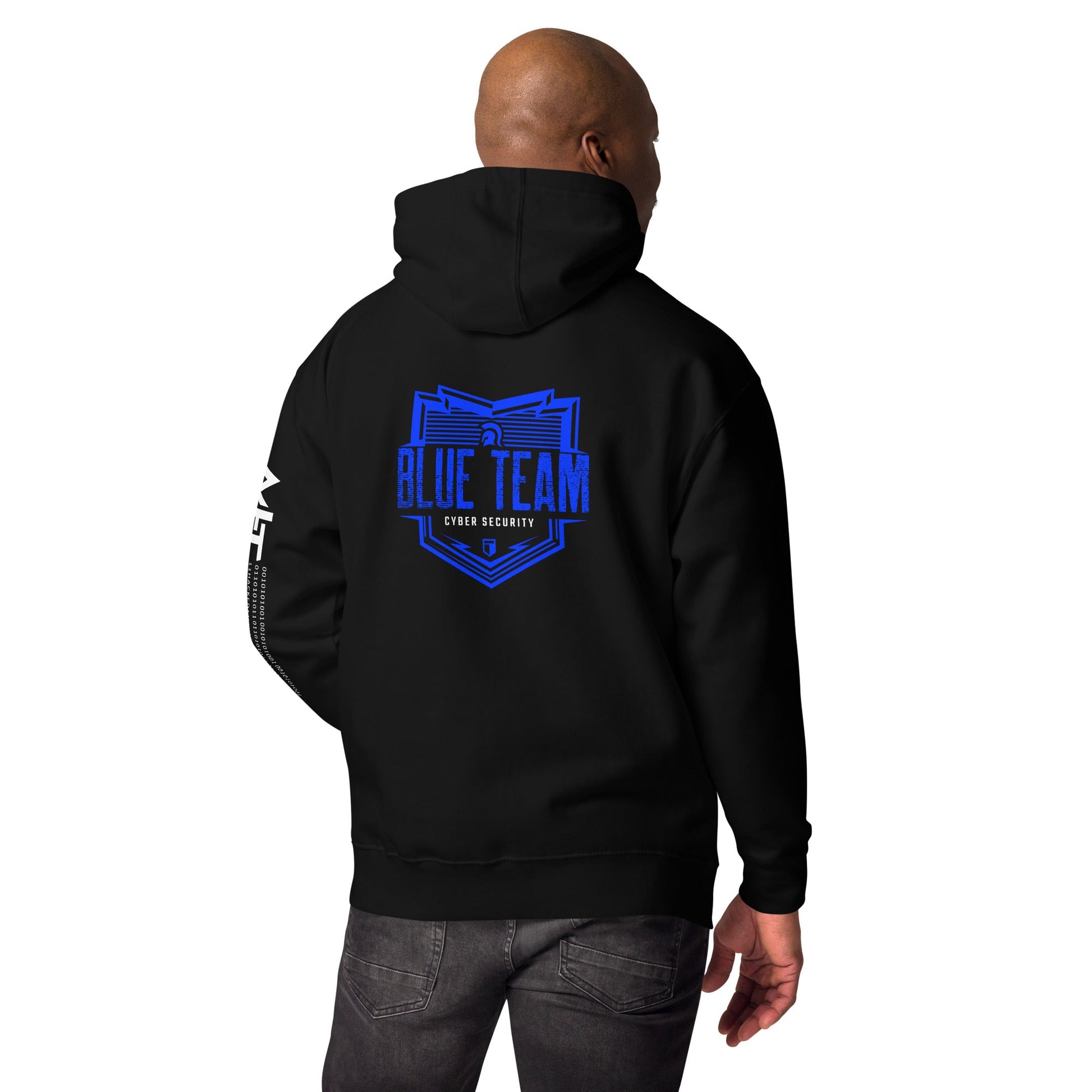 Cyber Security Blue Team V13 - Unisex Hoodie ( Back Print ) by DarkByteGear