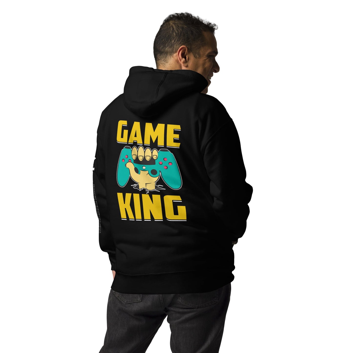 Game King Unisex Hoodie ( Back Print ) by DarkByteGear