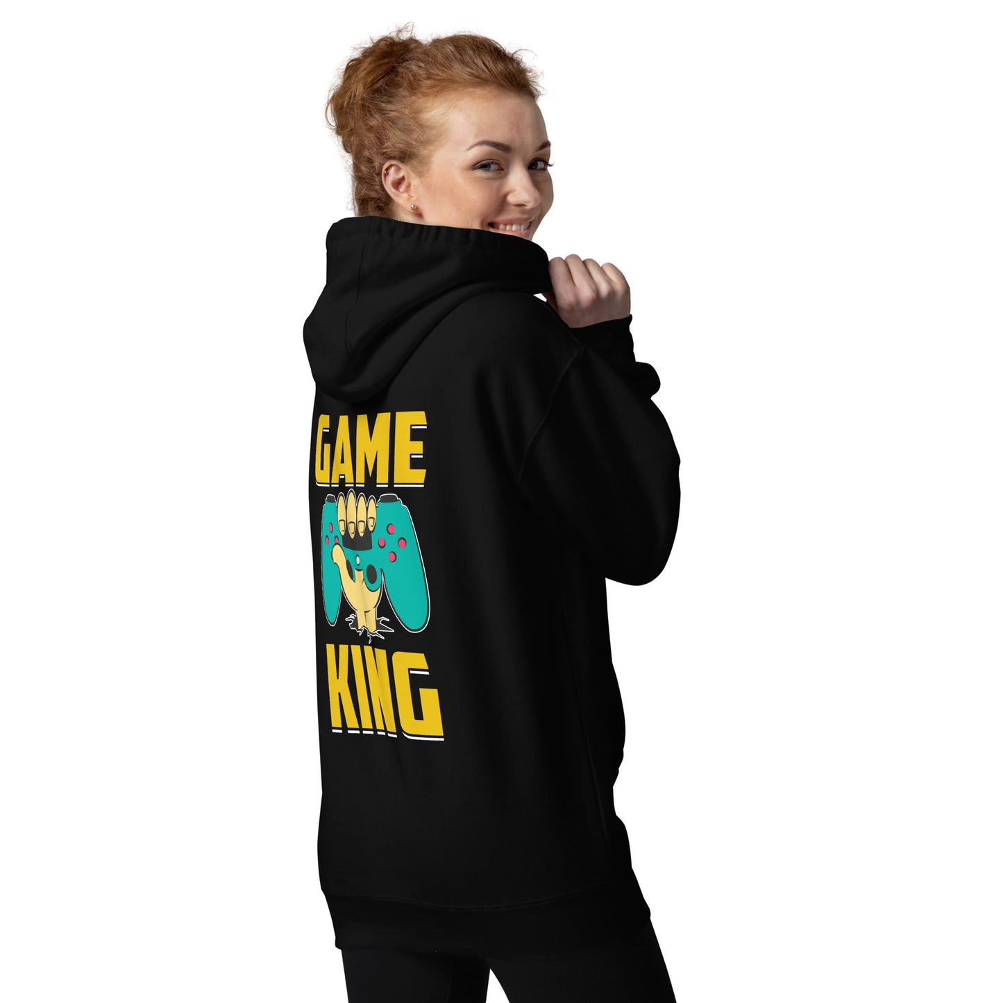 Game King Unisex Hoodie ( Back Print ) by DarkByteGear