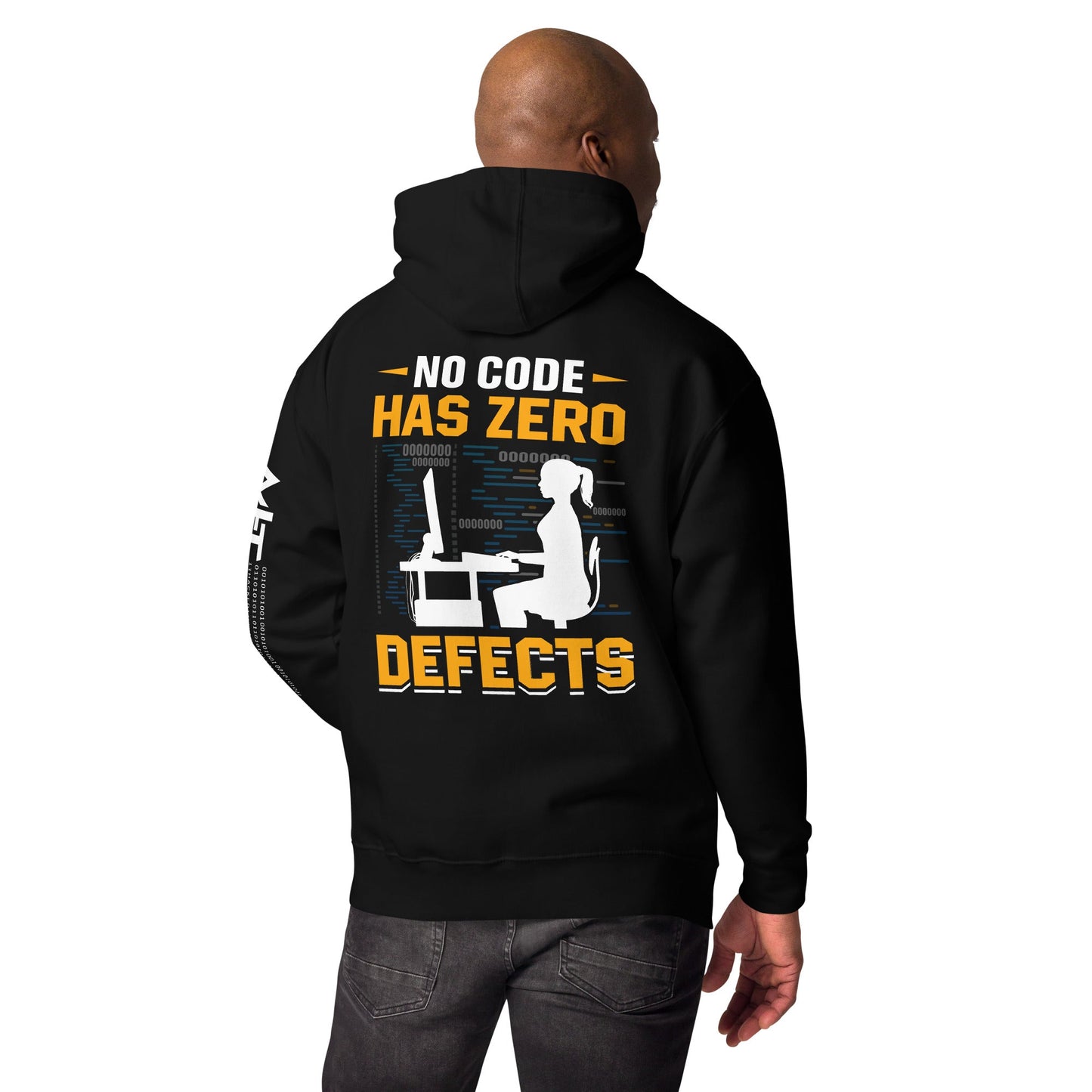 No code has zero defect Unisex Hoodie ( Back Print ) by DarkByteGear