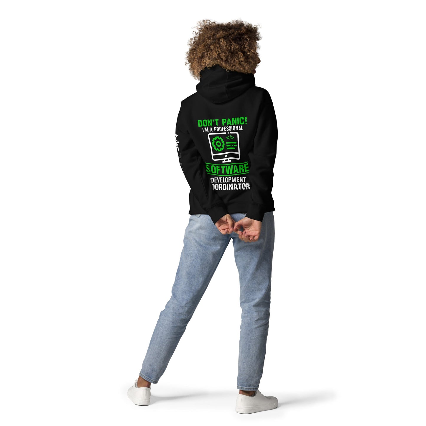 Don't Panic, I am a Professional - Unisex Hoodie ( Back Print ) by DarkByteGear