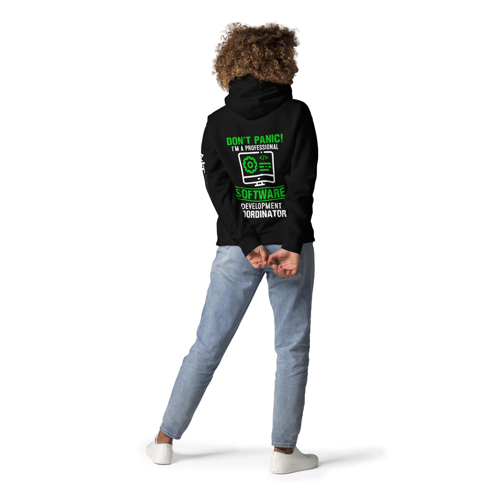 Don't Panic, I am a Professional - Unisex Hoodie ( Back Print ) by DarkByteGear