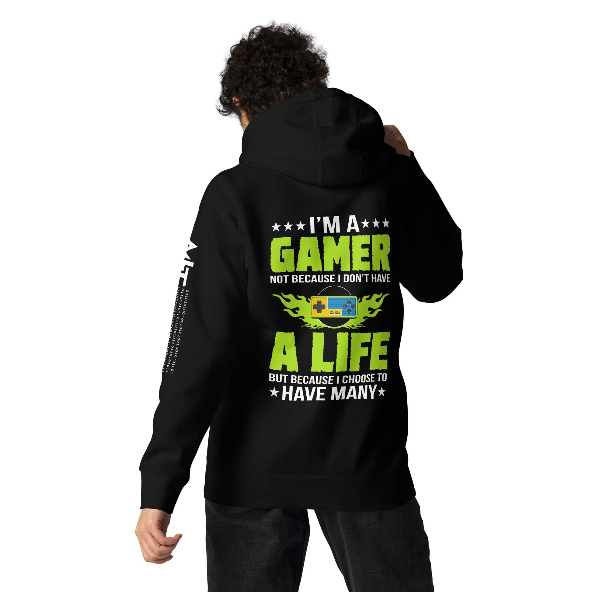 I am a Gamer Green V - Unisex Hoodie by DarkByteGear