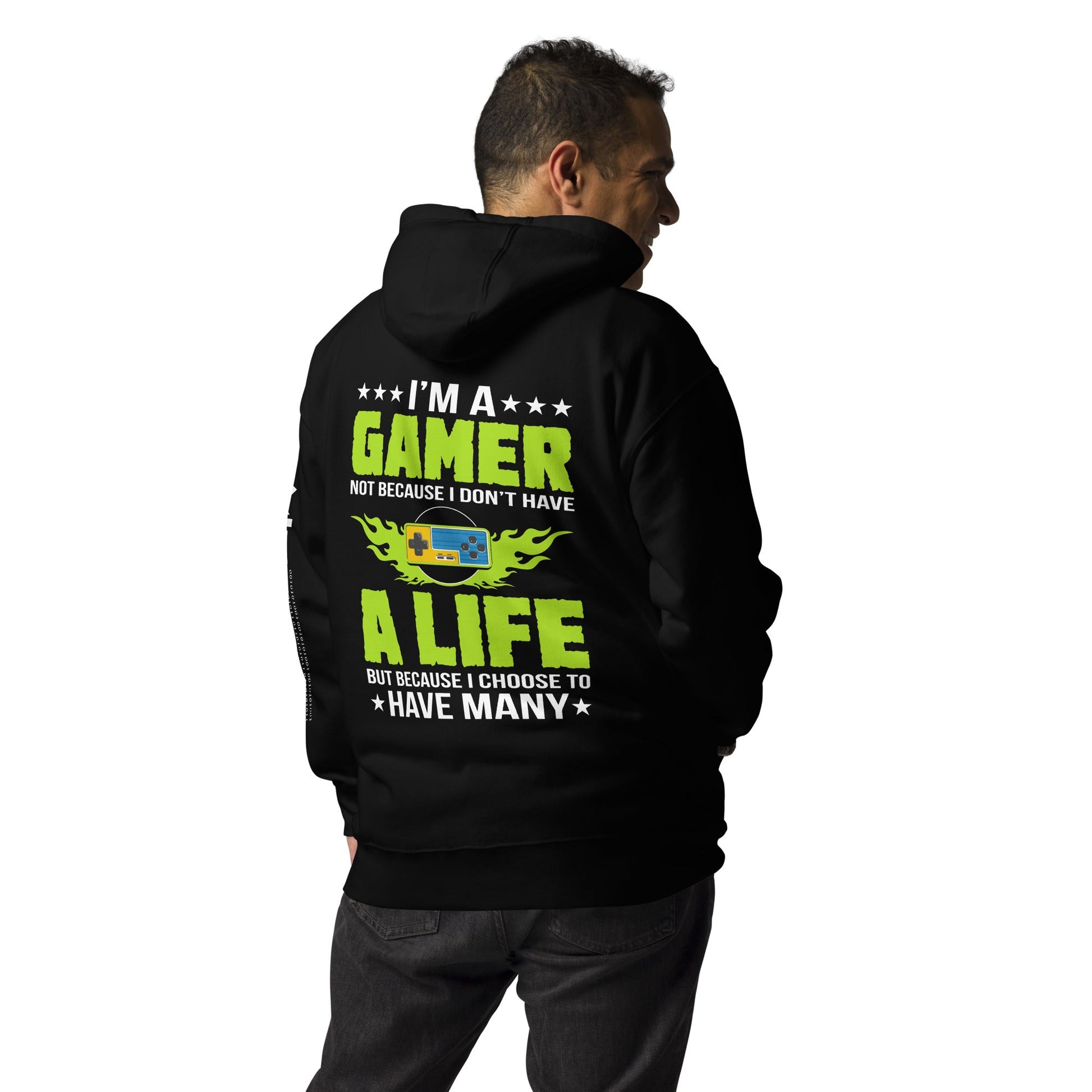 I am a Gamer Green V - Unisex Hoodie by DarkByteGear