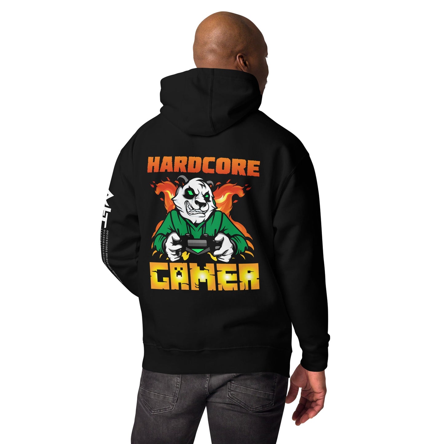 Hard Core Gamer Unisex Hoodie ( Back Print ) by DarkByteGear