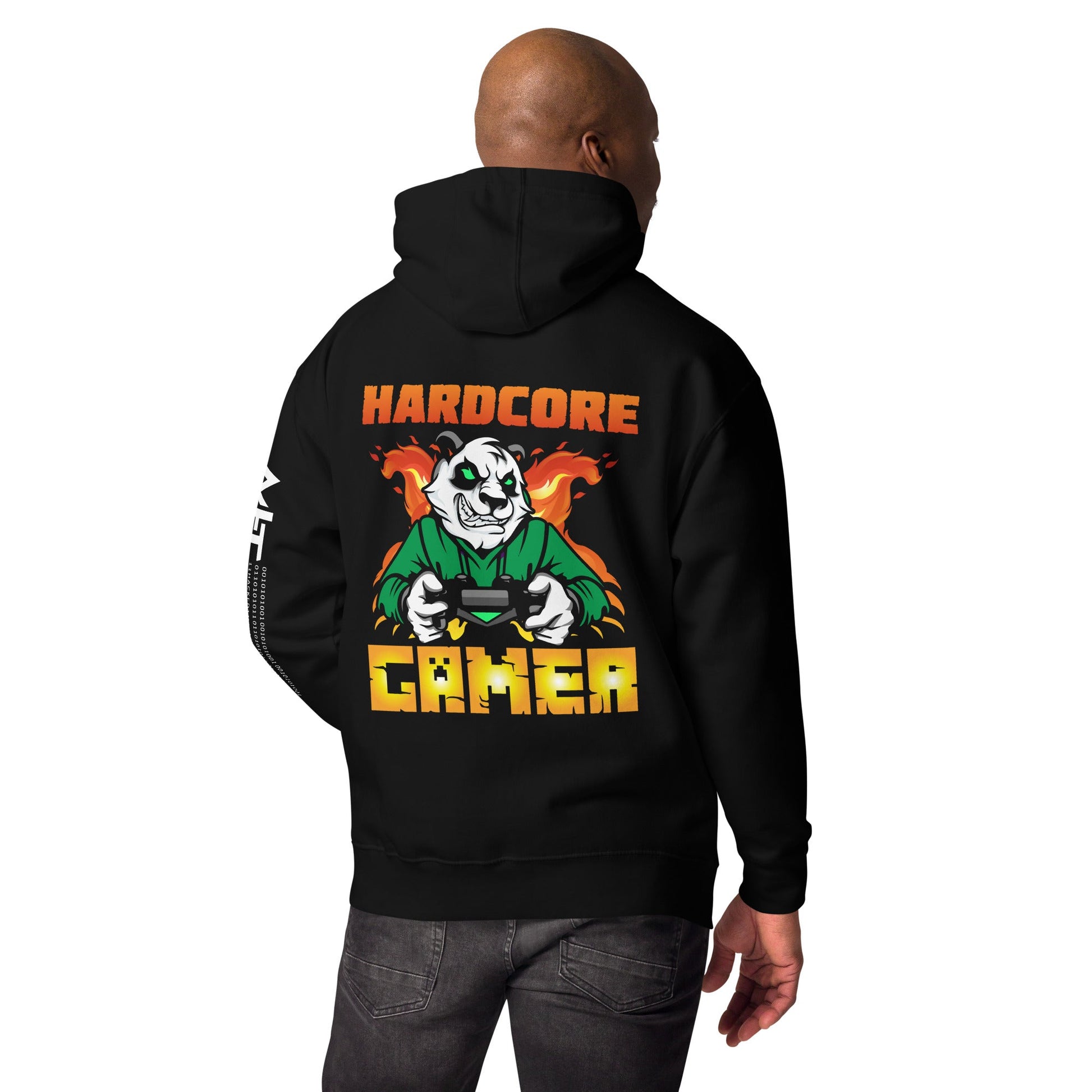 Hard Core Gamer Unisex Hoodie ( Back Print ) by DarkByteGear