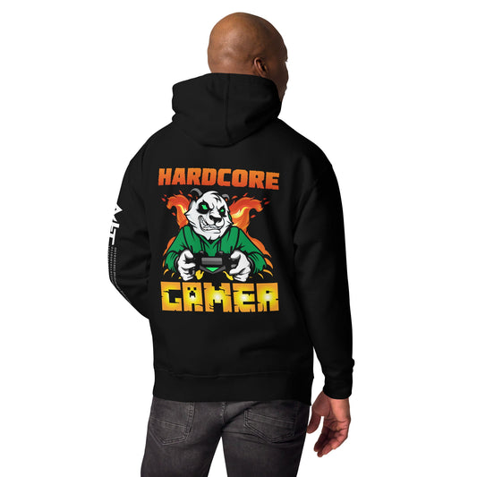 Hard Core Gamer Unisex Hoodie ( Back Print ) by DarkByteGear
