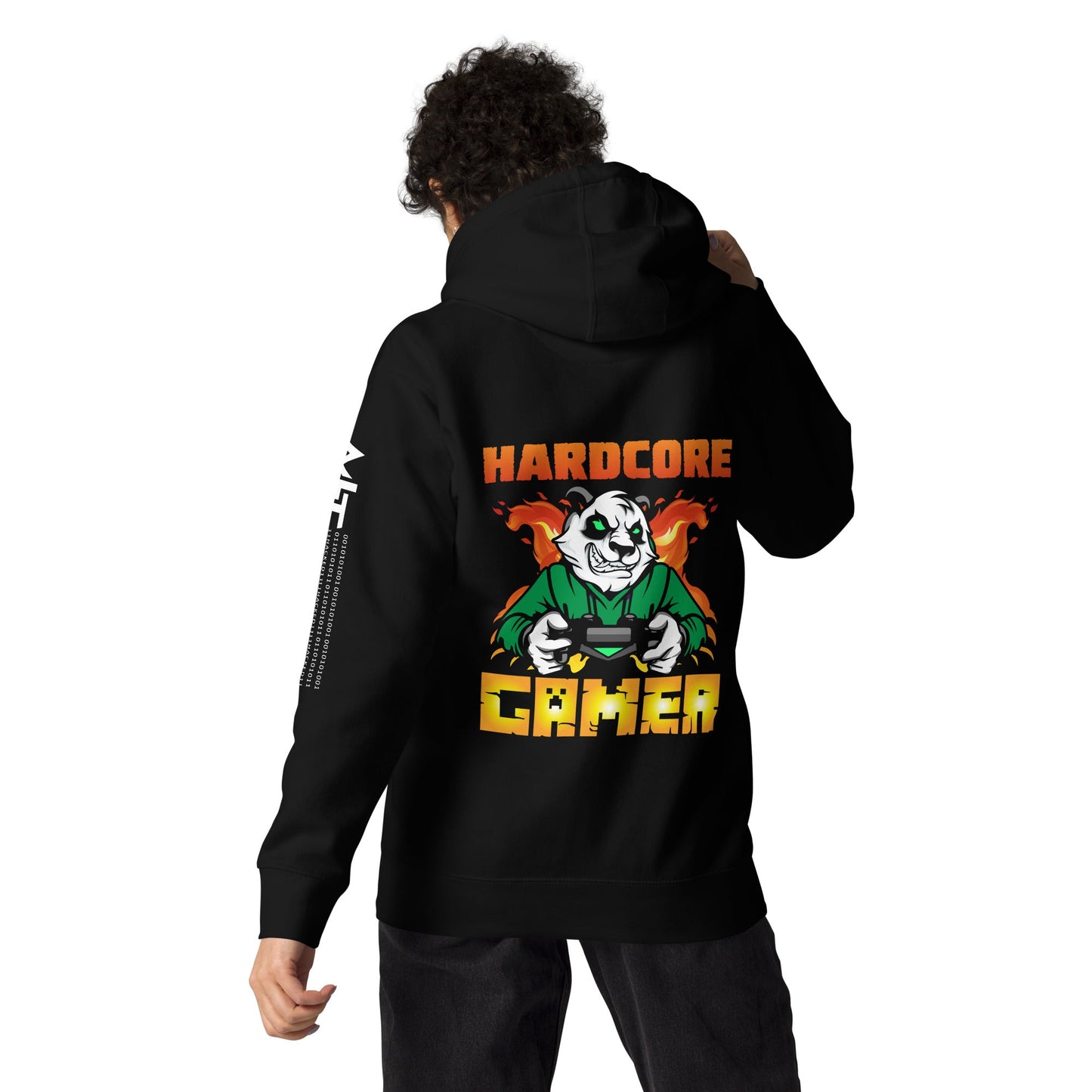 Hard Core Gamer Unisex Hoodie ( Back Print ) by DarkByteGear